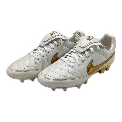 NIKE サッカースパイク IF4388-100 ティエンポ レジェンド RGN FG SE サッカーショップKAMO・ナイキ公式ストア限定販売モデル(2025年販売) 元箱・ケース付 メンズ SIZE 25.5cm ホワイトxゴールド