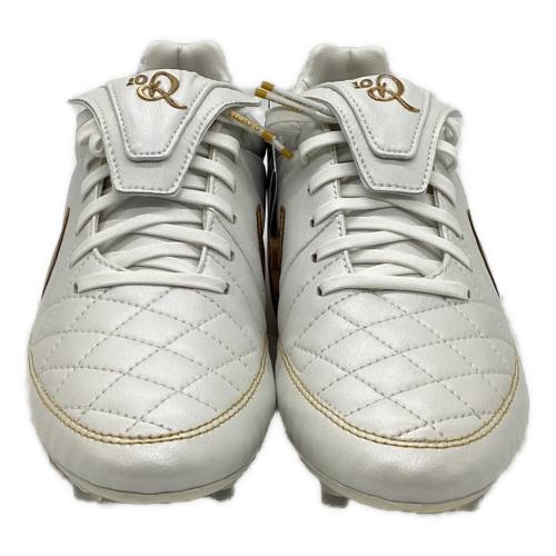 NIKE サッカースパイク IF4388-100 ティエンポ レジェンド RGN FG SE サッカーショップKAMO・ナイキ公式ストア限定販売モデル(2025年販売) 元箱・ケース付 メンズ SIZE 25.5cm ホワイトxゴールド