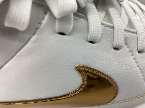 NIKE サッカースパイク IF4388-100 ティエンポ レジェンド RGN FG SE サッカーショップKAMO・ナイキ公式ストア限定販売モデル(2025年販売) 元箱・ケース付 メンズ SIZE 25.5cm ホワイトxゴールド