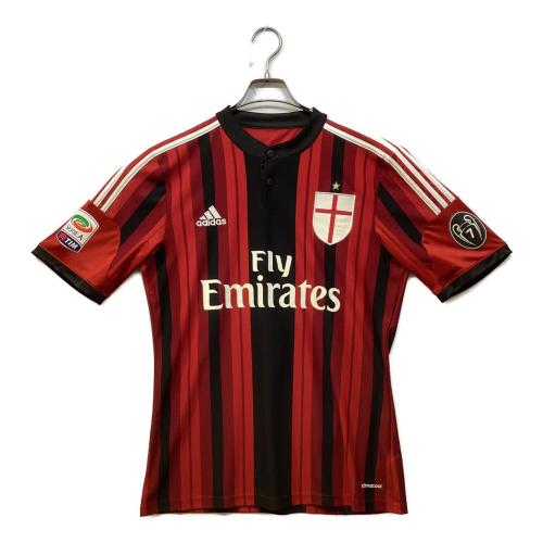 ACミラン (エーシーミラン) サッカーユニフォーム 14/15ホーム(在籍最終年) CLビッグイヤーパッチ付 レプリカ SIZE O レッド×ブラック
