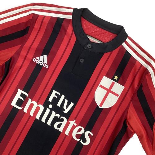 ACミラン (エーシーミラン) サッカーユニフォーム 14/15ホーム(在籍最終年) CLビッグイヤーパッチ付 レプリカ SIZE O レッド×ブラック