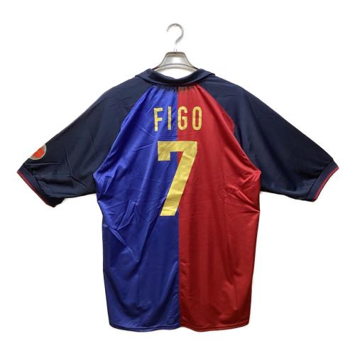 FCバルセロナ (エフシーバルセロナ) サッカーユニフォーム 99/00シーズンホーム(クラブ創立100周年記念ユニフォーム)復刻 TOTAL90時代(NIKE) SIZE XL レッドxブルーxネイビー