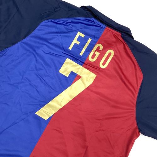 FCバルセロナ (エフシーバルセロナ) サッカーユニフォーム 99/00シーズンホーム(クラブ創立100周年記念ユニフォーム)復刻 TOTAL90時代(NIKE) SIZE XL レッドxブルーxネイビー