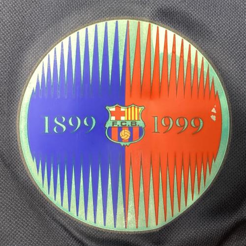 FCバルセロナ (エフシーバルセロナ) サッカーユニフォーム 99/00シーズンホーム(クラブ創立100周年記念ユニフォーム)復刻 TOTAL90時代(NIKE) SIZE XL レッドxブルーxネイビー