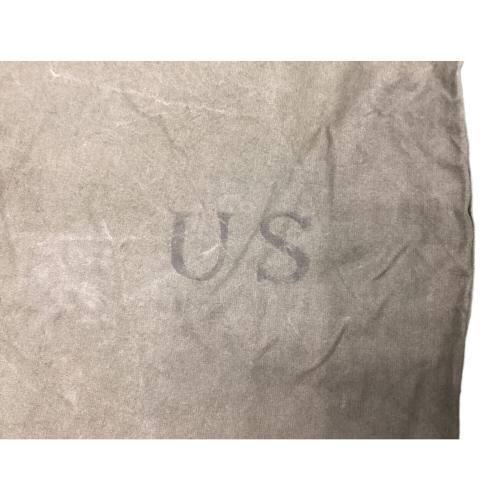 US軍 (ユーエスグン) ソロテント 1940年代真鍮金具シート有・木製折りたたみポールモデル・パッチ補修摩耗・ダメージ・穴有 パップテント