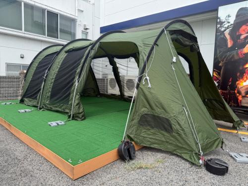 DOD (ディーオーディー) ツールームテント T5-689-KH スカートヨゴレ有 カーキ/販売終了カラー/カマザシキM付 カマボコテント3M