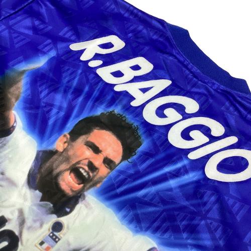 DIADORA (ディアドラ) サッカーユニフォーム 1994年アメリカW杯着用ユニフォームモチーフ（イタリア代表） SIZE O ブルー