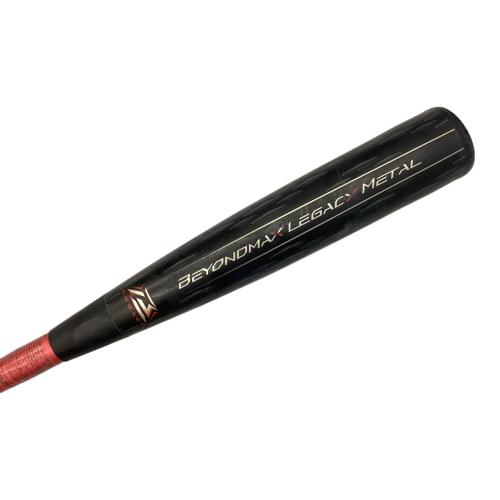 MIZUNO (ミズノ) BEYONDMAX LEGACY METAL 軟式バット 1CJBR184 2024年モデル  グリップ要交換 ケース付 84cm ブラック×レッド