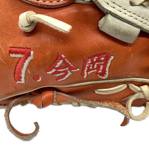 SSK (エスエスケー) SPECIAL ORDERMADE 硬式グローブ 今岡誠選手モデル オーダーグラブ 土手紐無 約27cm オレンジ
