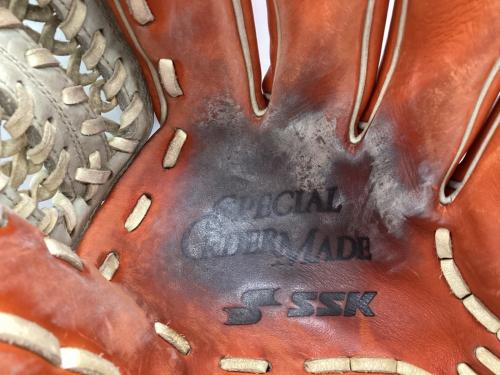 SSK (エスエスケー) SPECIAL ORDERMADE 硬式グローブ 今岡誠選手モデル オーダーグラブ 土手紐無 約27cm オレンジ