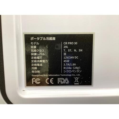 BougeRV (ボガヴ) CR Pro 30 ポータブル冷蔵庫 29L ACアダプター先端コード欠品(動作未確認) ブラック