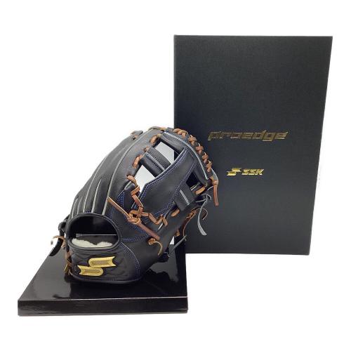 SSK (エスエスケー) proedge 栄 硬式グローブ PEKZ7446S 2024年モデル 120個限定販売(シリアルナンバー011/120) 元箱・ケース付 約27cm ブラックxタン