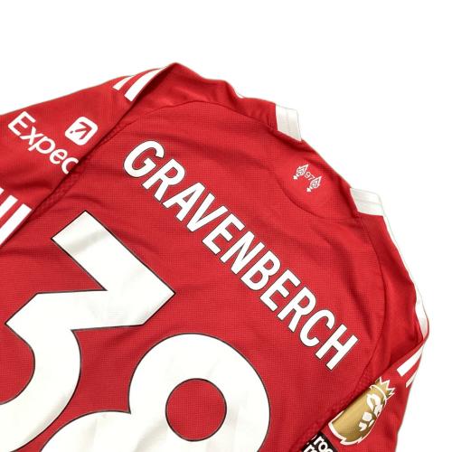リヴァプールFC ライアン・フラーフェンベルフ【38】 サッカーユニフォーム 25/26シーズンホーム リーグチャンピオンバッチ付 オーセンティック(長袖) SIZE 2XL レッド