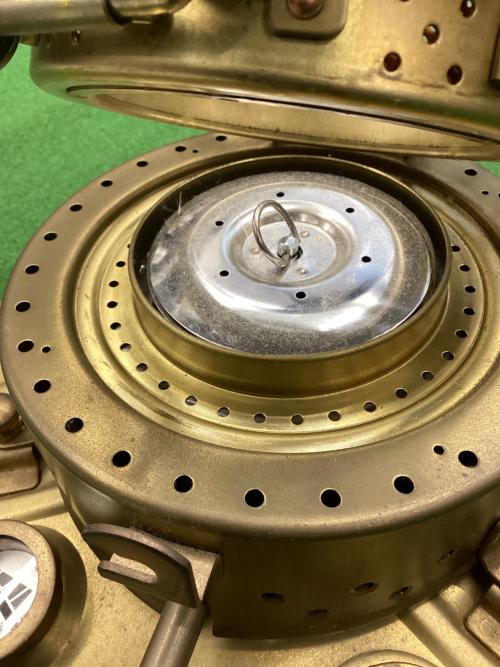 日本船燈 (ニホンセントウ) 復刻版ゴールドフレーム アウトドアヒーター IS3-NE ニッセン/フリージア(FREESIA) PSCマーク有