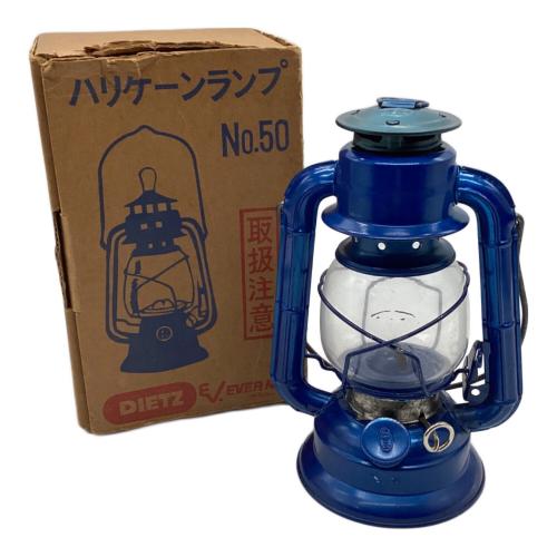 DIETZ (デイツ) No.50コメット オイルランタン ブルー/本体香港製/プリントロゴ/エバニュー時代元箱付