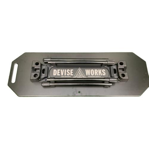 DEVISE WORKS (デバイスワークス) アウトドアテーブル ブラック紋章 ゲリラ販売品 ブラック DEVISE DECK