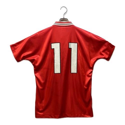 名古屋グランパス (ナゴヤグランパス) 平野孝【11】 サッカーユニフォーム 1994～1996シーズンホーム 当時物 SIZE L レッド