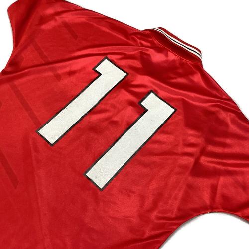 名古屋グランパス (ナゴヤグランパス) 平野孝【11】 サッカーユニフォーム 1994～1996シーズンホーム 当時物 SIZE L レッド