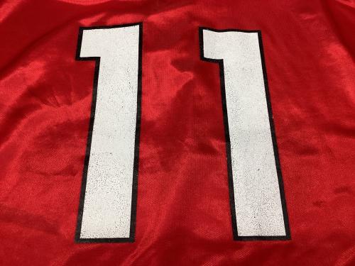 名古屋グランパス (ナゴヤグランパス) 平野孝【11】 サッカーユニフォーム 1994～1996シーズンホーム 当時物 SIZE L レッド