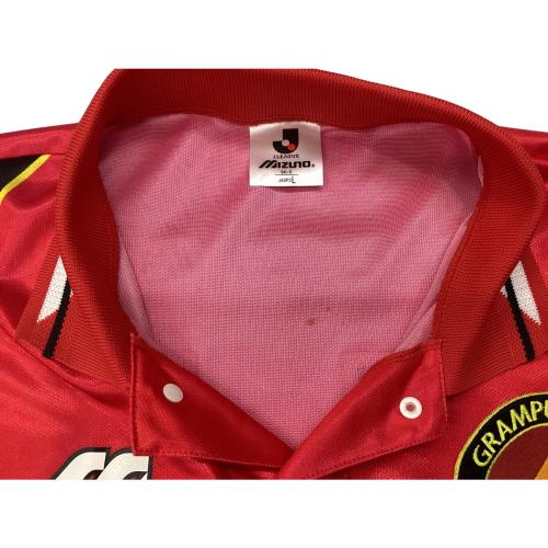 名古屋グランパス (ナゴヤグランパス) 平野孝【11】 サッカーユニフォーム 1994～1996シーズンホーム 当時物 SIZE L レッド