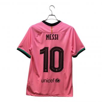 FCバルセロナ (エフシーバルセロナ) リオネル・メッシ【10】 サッカーユニフォーム 20/21シーズンサード在籍最終年 レプリカ メンズ SIZE M ピンク