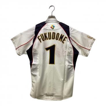 侍ジャパン 山田哲人選手 レプリカユニフォーム XO (2023年WBCモデル) 侍ジャパン(サムライジャパン) 応援グッズ SIZE M ホワイト asics 山田