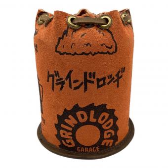 GRIND LODGE (グラインドロッジ) ガス缶カバー 生刷りカスタム オレンジ 500用サイズ