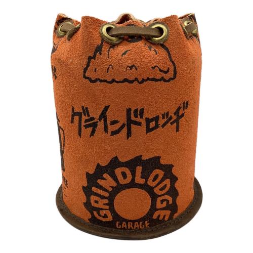 GRIND LODGE (グラインドロッジ) ガス缶カバー 生刷りカスタム オレンジ 500用サイズ