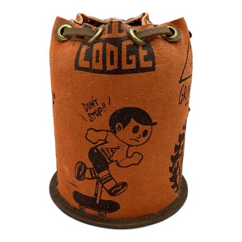 GRIND LODGE (グラインドロッジ) ガス缶カバー 生刷りカスタム オレンジ 500用サイズ