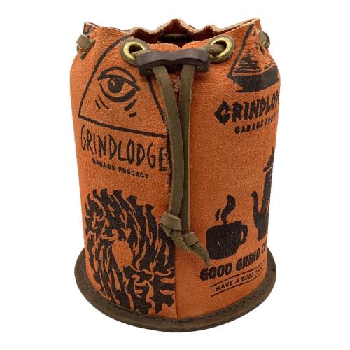 GRIND LODGE (グラインドロッジ) ガス缶カバー 生刷りカスタム オレンジ 500用サイズ