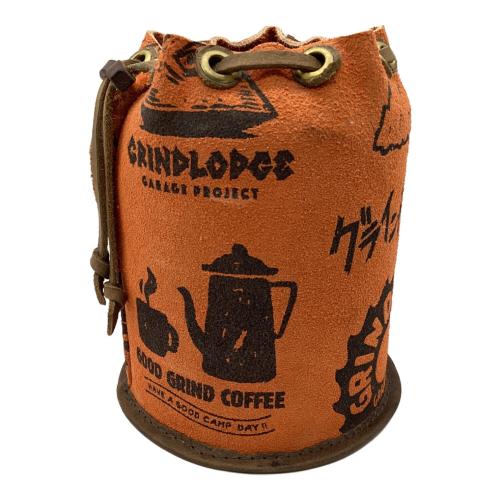 GRIND LODGE (グラインドロッジ) ガス缶カバー 生刷りカスタム オレンジ 500用サイズ
