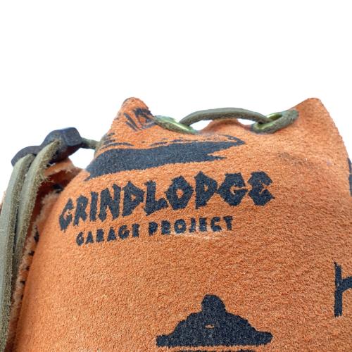 GRIND LODGE (グラインドロッジ) ガス缶カバー 生刷りカスタム オレンジ 500用サイズ