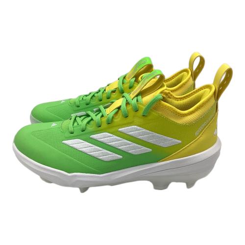 adidas (アディダス) 野球スパイク JR7827 アディゼロ インパクト TPU 2025年モデル 元箱付 メンズ SIZE 25.5cm 黄緑xイエロー