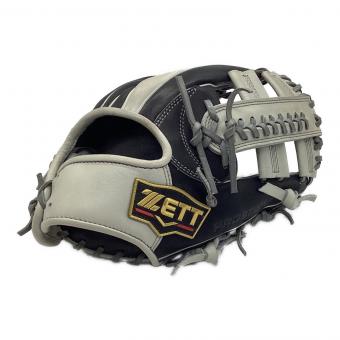 ZETT (ゼット) PROSTATUS 軟式グローブ BRGB30214S 吉川尚輝選手モデル 約27cm ブラックxグレー