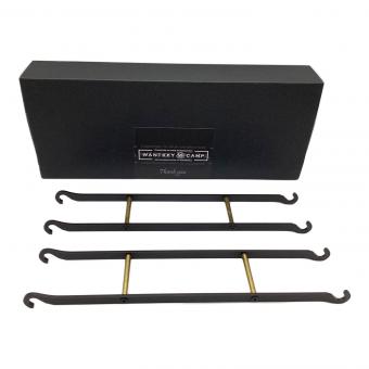 WANTKEY CAMP (ウォンキーキャンプ) ファニチャーアクセサリー ブラック×ゴールド SBS DECK2 Iron Hanger