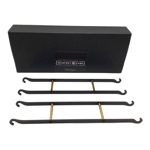 WANTKEY CAMP (ウォンキーキャンプ) ファニチャーアクセサリー ブラック×ゴールド SBS DECK2 Iron Hanger