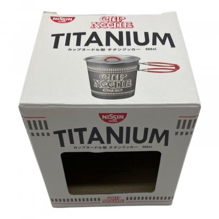 NISSIN (ニッシン) カップヌードル型 チタンクッカー クッカー 赤