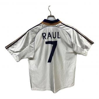レアル・マドリード サッカーユニフォーム 98-99 ラウル・ゴンサレス【7】 ホワイト  SIZE L(相当)