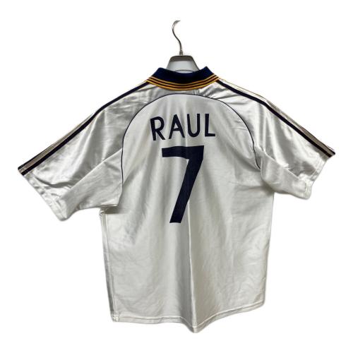 レアル・マドリード サッカーユニフォーム 98-99 ラウル・ゴンサレス【7】 ホワイト  SIZE L(相当)
