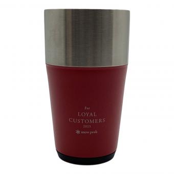 Snow peak (スノーピーク) アウトドア食器 TW-470 非売品の限定カラー レッド ロイヤルカスタマー2023