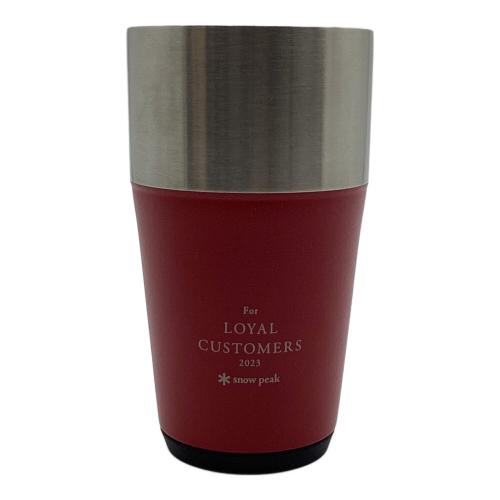 Snow peak (スノーピーク) アウトドア食器 TW-470 非売品の限定カラー レッド ロイヤルカスタマー2023