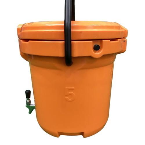Deelight (ディーライト) アイスバケット 5 ガロン ウォータージャグ オレンジ 18.9L