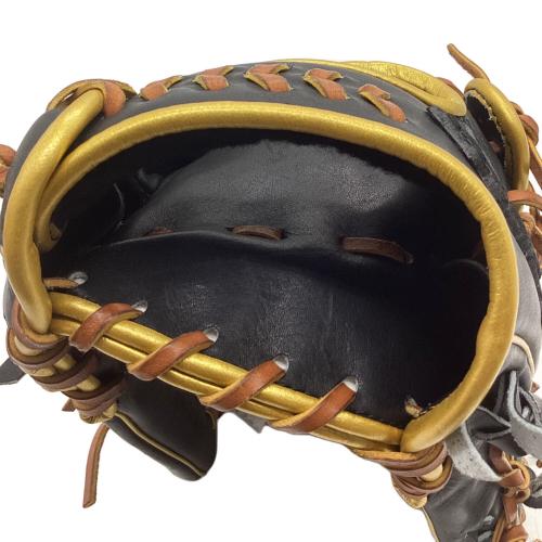 RallyCap SPANA 硬式グローブ　ケース付　約31㎝ ブラック×ゴールド