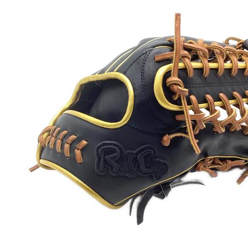 RallyCap SPANA 硬式グローブ　ケース付　約31㎝ ブラック×ゴールド