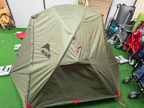 MSR (エムエスアール) ソロテント ペグ12 ロープ4  オリーブ×レッド エリクサー2