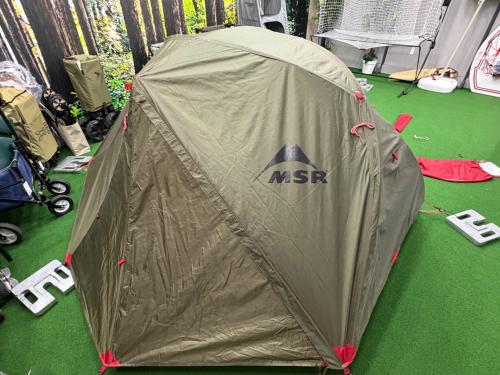 MSR (エムエスアール) ソロテント ペグ12 ロープ4  オリーブ×レッド エリクサー2