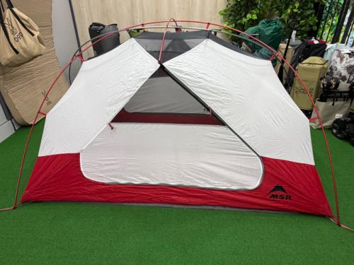 MSR (エムエスアール) ソロテント ペグ12 ロープ4  オリーブ×レッド エリクサー2