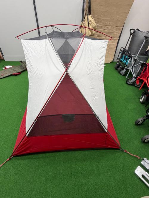 MSR (エムエスアール) ソロテント ペグ12 ロープ4  オリーブ×レッド エリクサー2