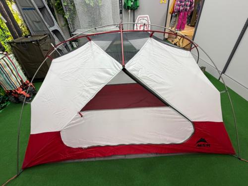 MSR (エムエスアール) ソロテント ペグ12 ロープ4  オリーブ×レッド エリクサー2