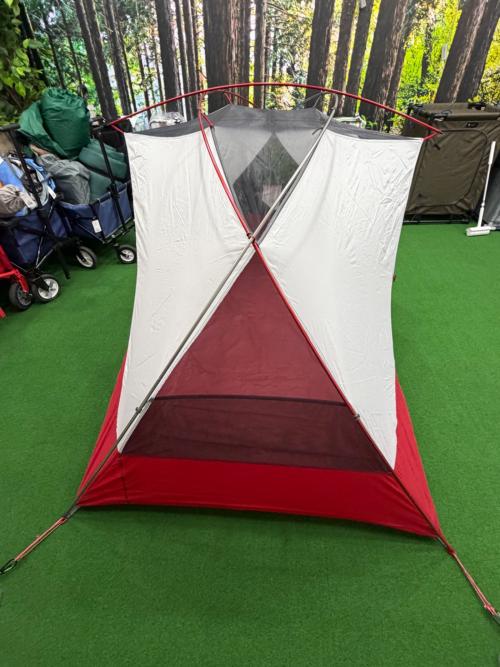 MSR (エムエスアール) ソロテント ペグ12 ロープ4  オリーブ×レッド エリクサー2